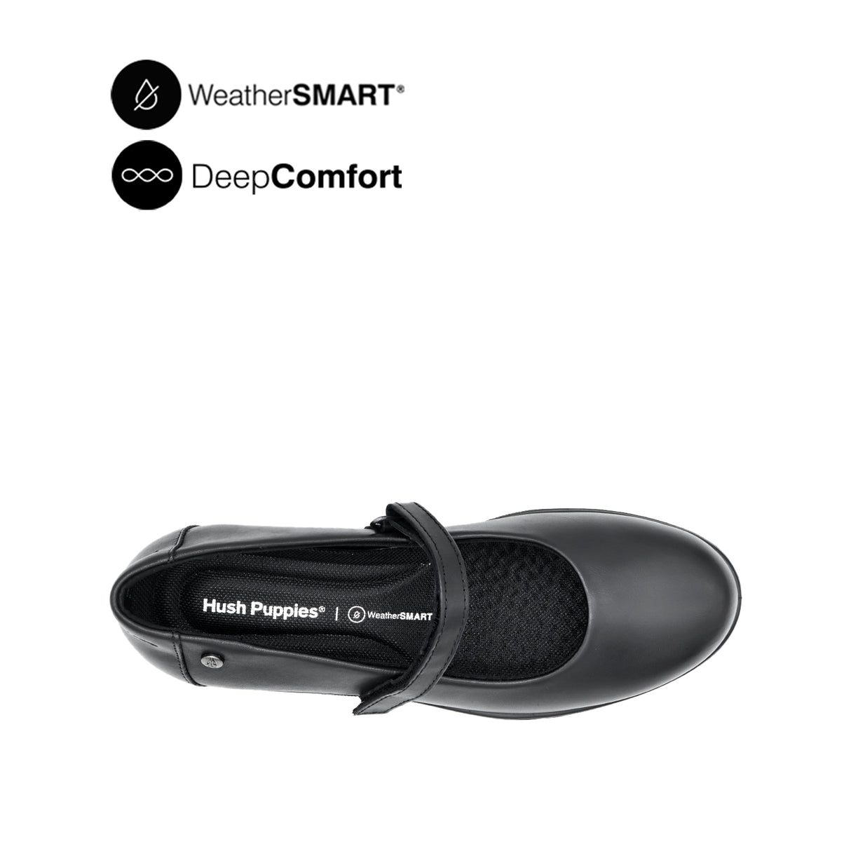 Kate Mary Jane PT Women's Shoes - Black Leather WP