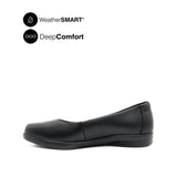 Kate Slip On PT Women's Shoes - Black Leather WP