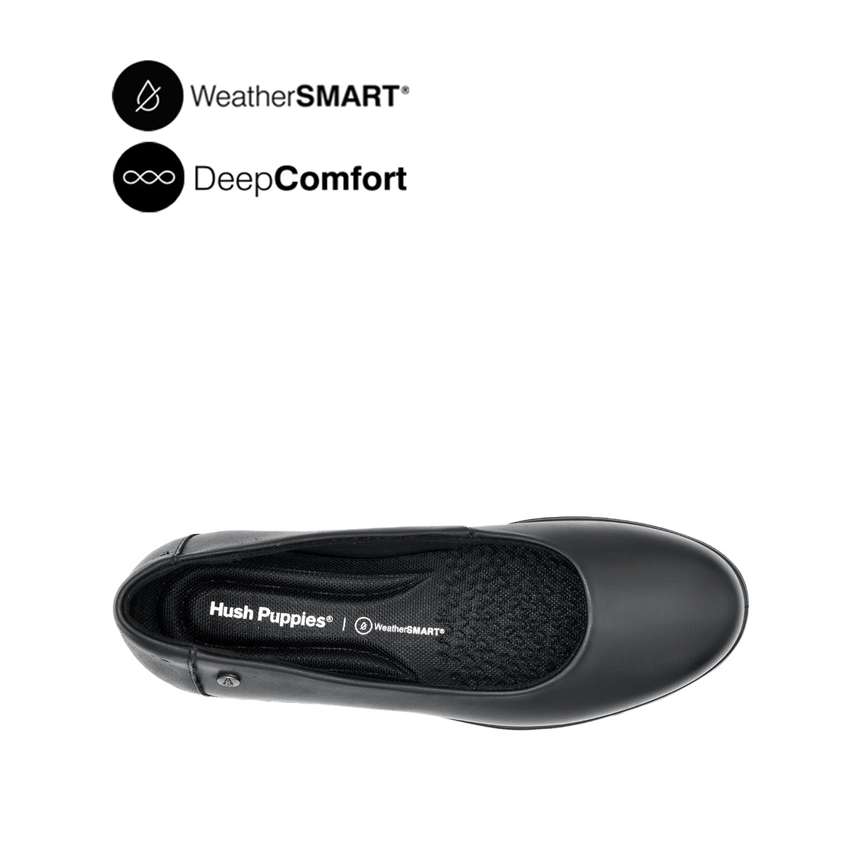 Kate Slip On PT Women's Shoes - Black Leather WP