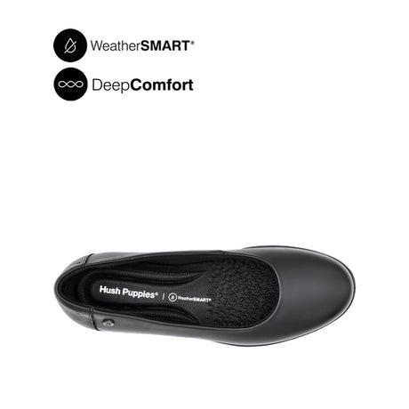 Kate Slip On PT Women's Shoes - Black Leather WP