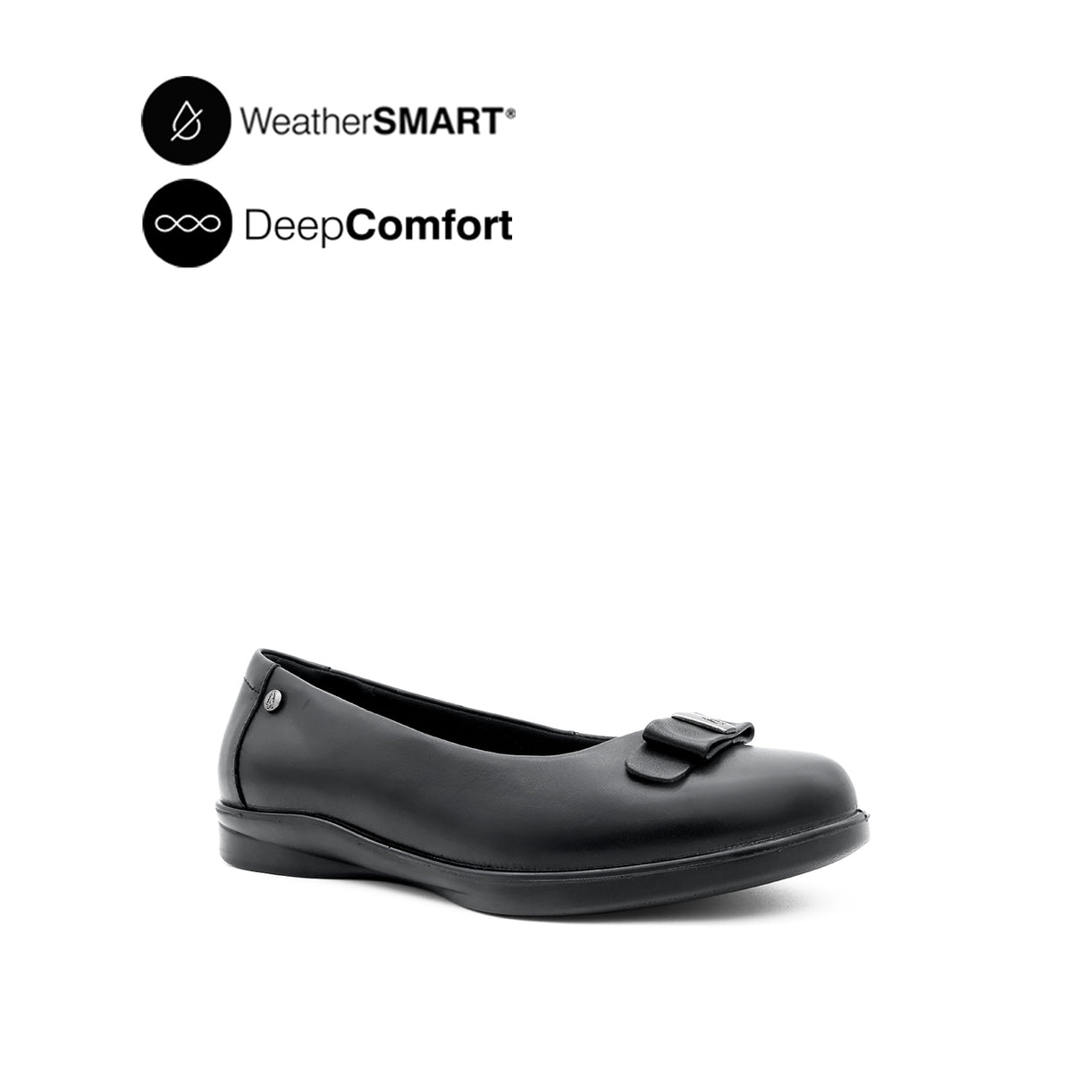 Kate Bow Women's Shoes - Black Leather