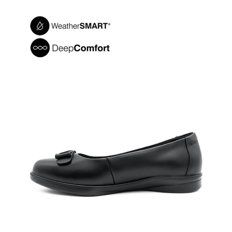 Kate Bow Women's Shoes - Black Leather
