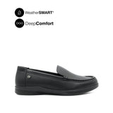 Kate Venetian Women's Shoes - Black Leather WP