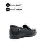 Kate Venetian Women's Shoes - Black Leather WP