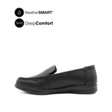 Kate Venetian Women's Shoes - Black Leather WP