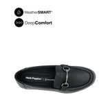 Kate Metal Bit Women's Shoes - Black Leather WP