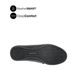 Kate Metal Bit Women's Shoes - Black Leather WP
