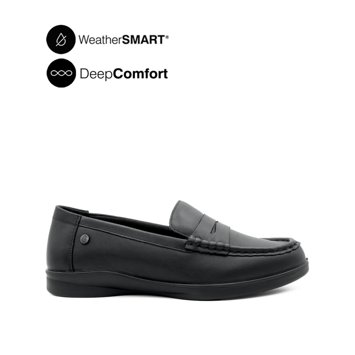 Kate Penny Women's Shoes - Black Leather WP