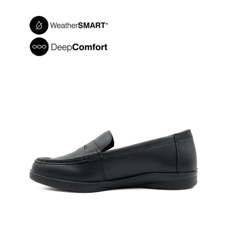 Kate Penny Women's Shoes - Black Leather WP