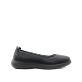 Samara Slip On Women's Shoes - Black Coated Leather