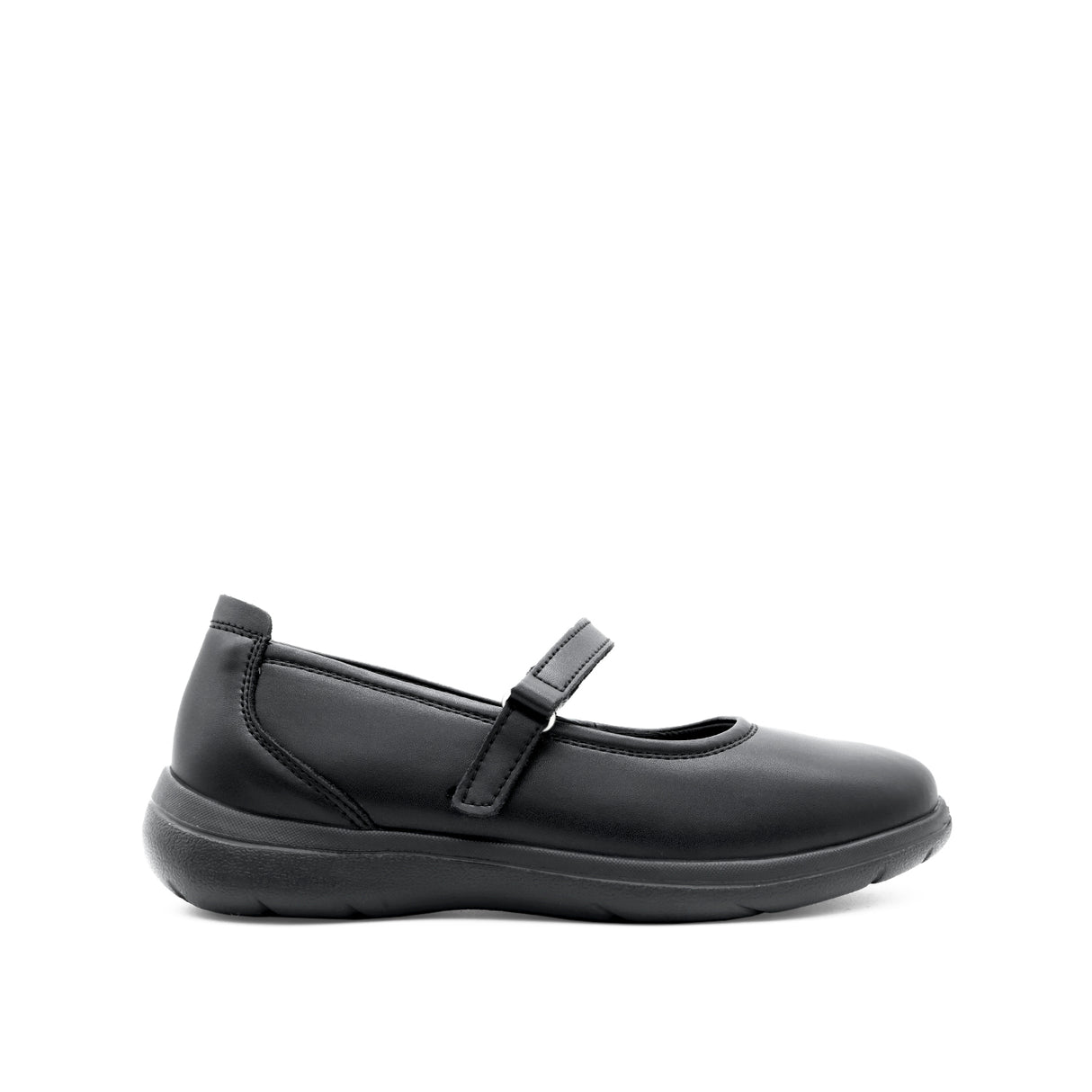Samara Mary Jane Women's Shoes - Black Coated Leather