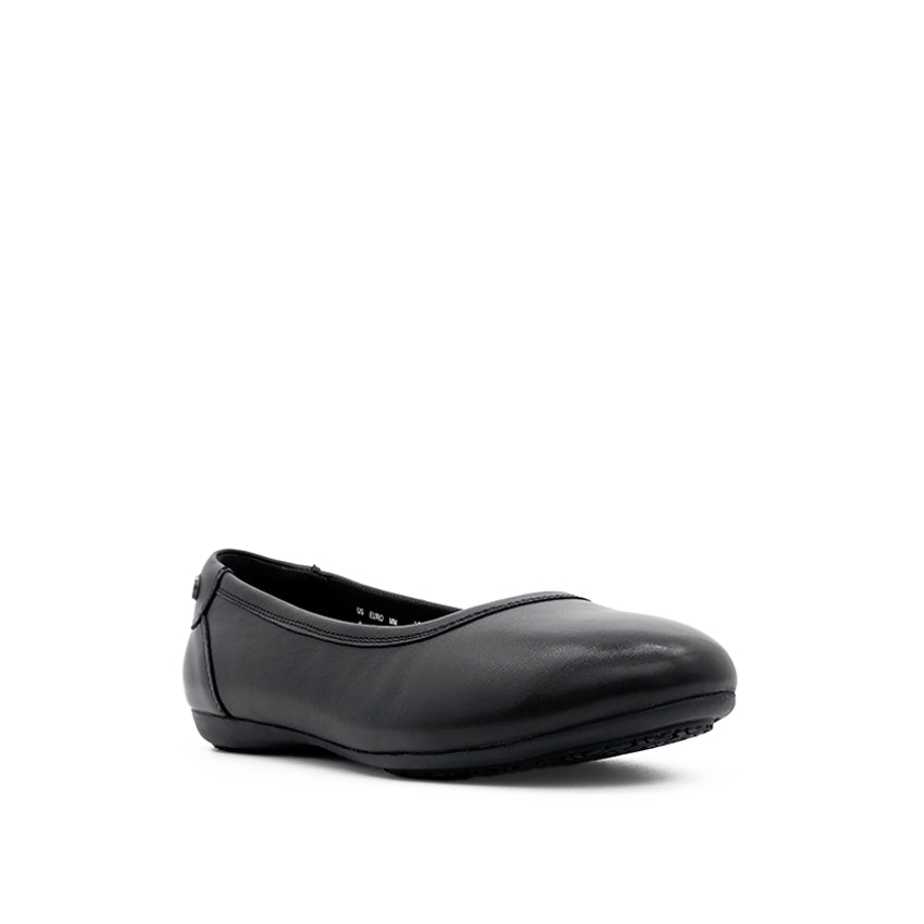 Maia Slip On PT Women's Shoes - Black Leather