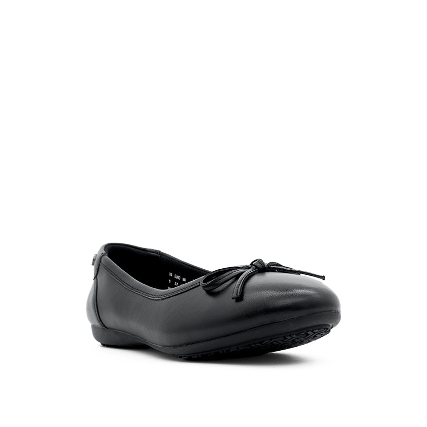 Maia Bow SO Women's Shoes - Black Leather