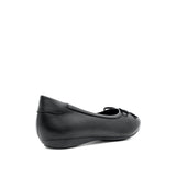 Stormi Bow Women's Shoes - Black Coated Leather