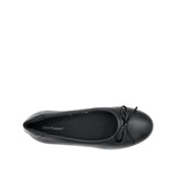 Stormi Bow Women's Shoes - Black Coated Leather