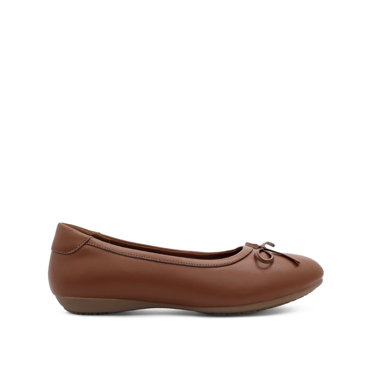Stormi Bow Women's Shoes - Tan Coated Leather