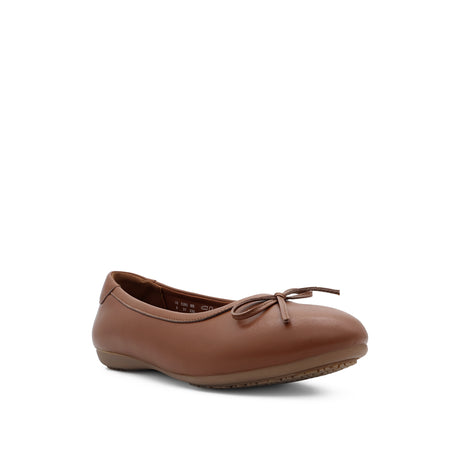 Stormi Bow Women's Shoes - Tan Coated Leather