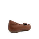 Stormi Bow Women's Shoes - Tan Coated Leather