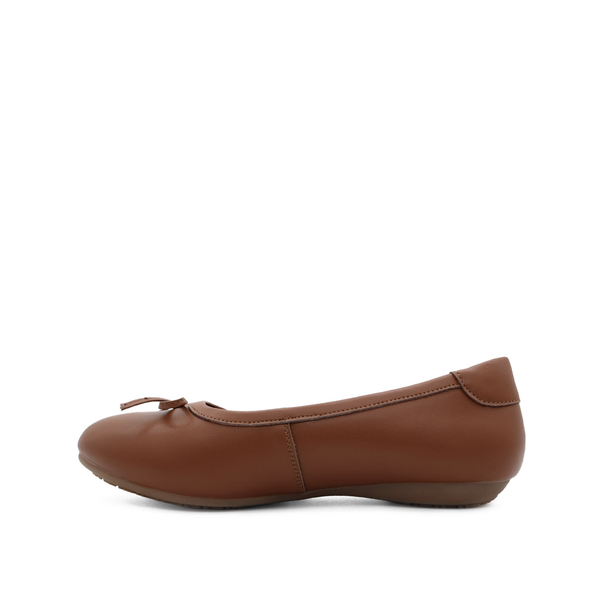 Stormi Bow Women's Shoes - Tan Coated Leather