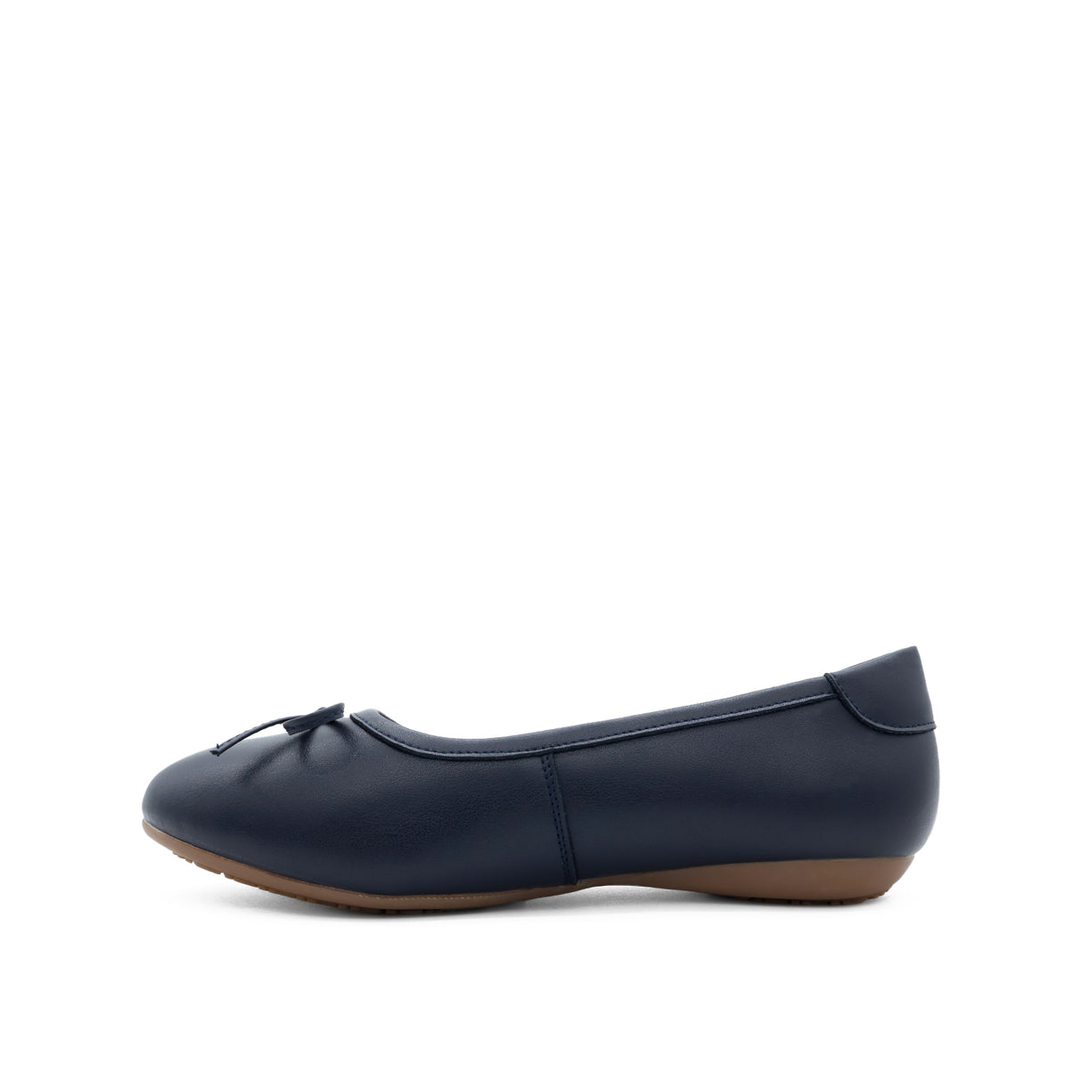 Stormi Bow Women's Shoes - Navy Coated Leather