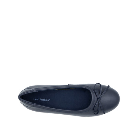 Stormi Bow Women's Shoes - Navy Coated Leather