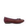 Stormi Bow Women's Shoes - Wine Coated Leather