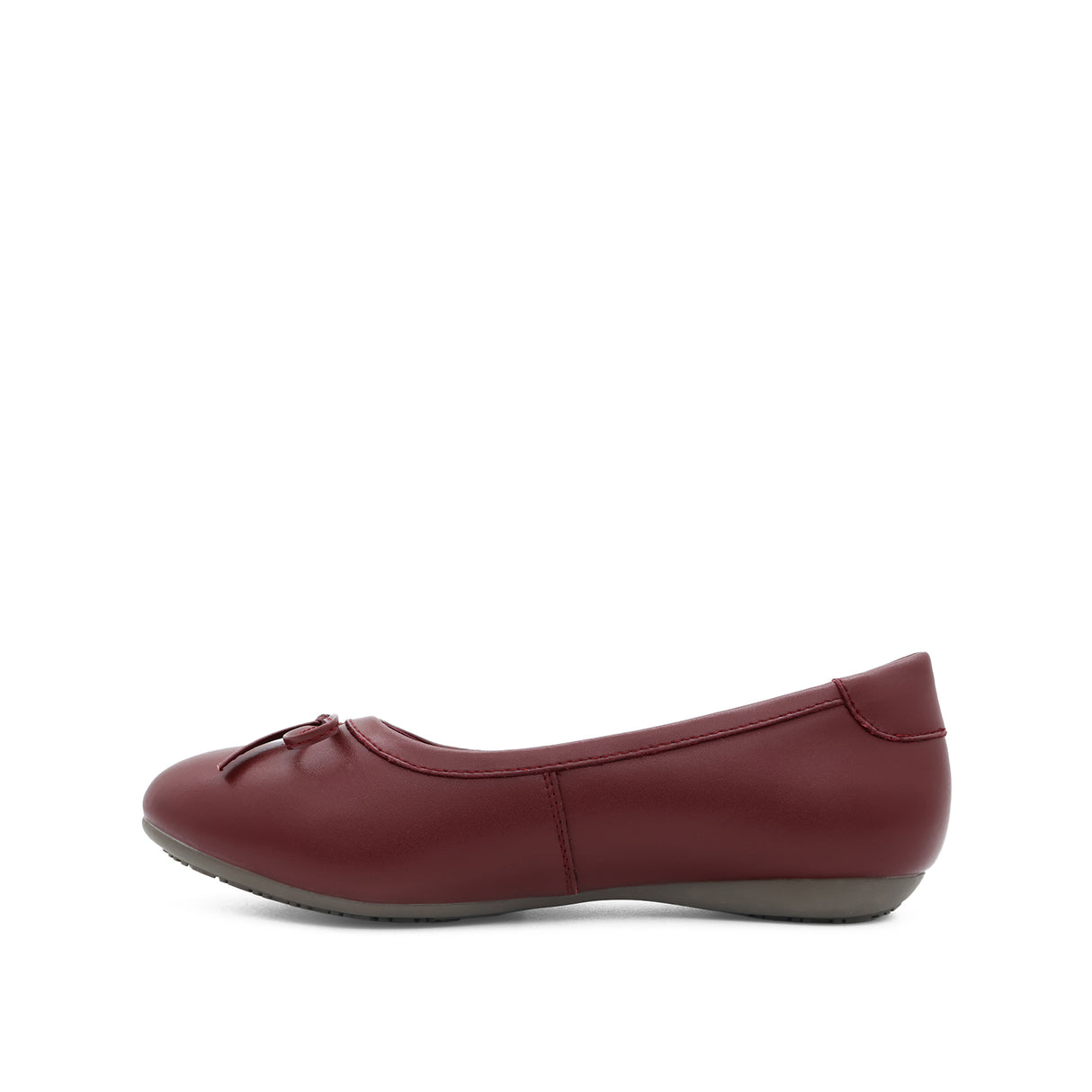 Stormi Bow Women's Shoes - Wine Coated Leather
