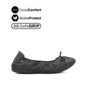 Georgie Bow Toe Cap Women's Shoes - Black Black Leather