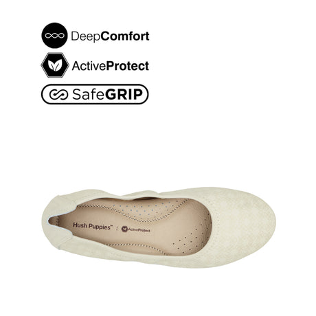 Georgie Slip On Pt Women's Shoes - Cream Monogram Fabric Leather