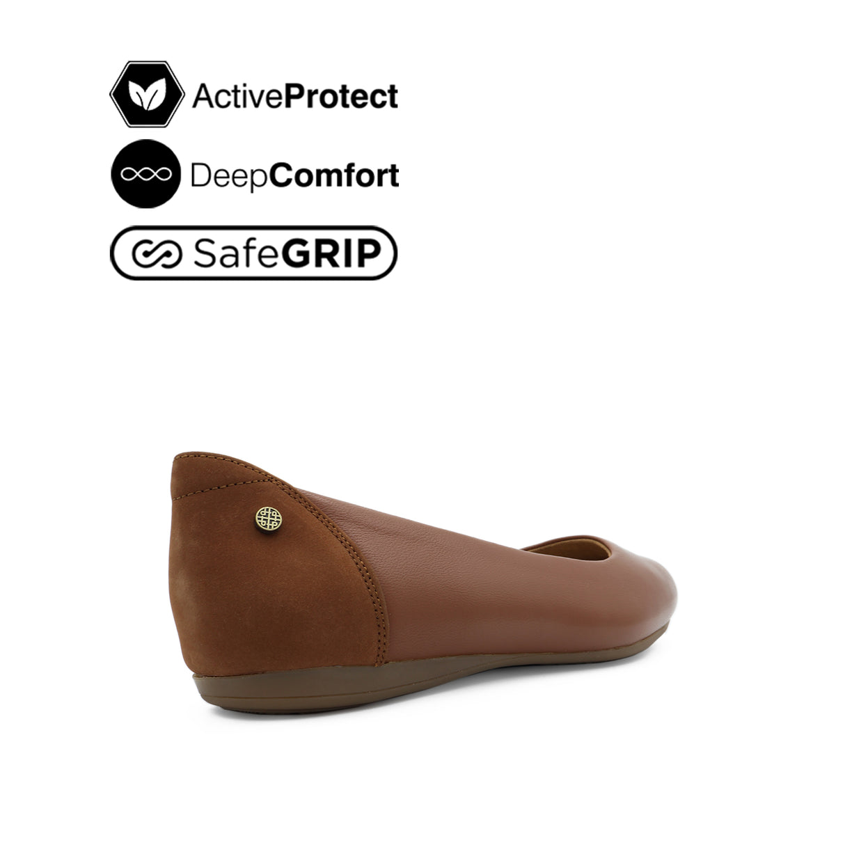 Georgie Plain Toe Women's Shoes - Tan Leather