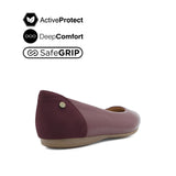 Georgie Plain Toe Women's Shoes - Wine Leather