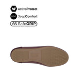 Georgie Plain Toe Women's Shoes - Wine Leather