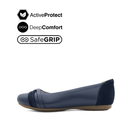 Georgie Ornament Women's Shoes - Navy Leather