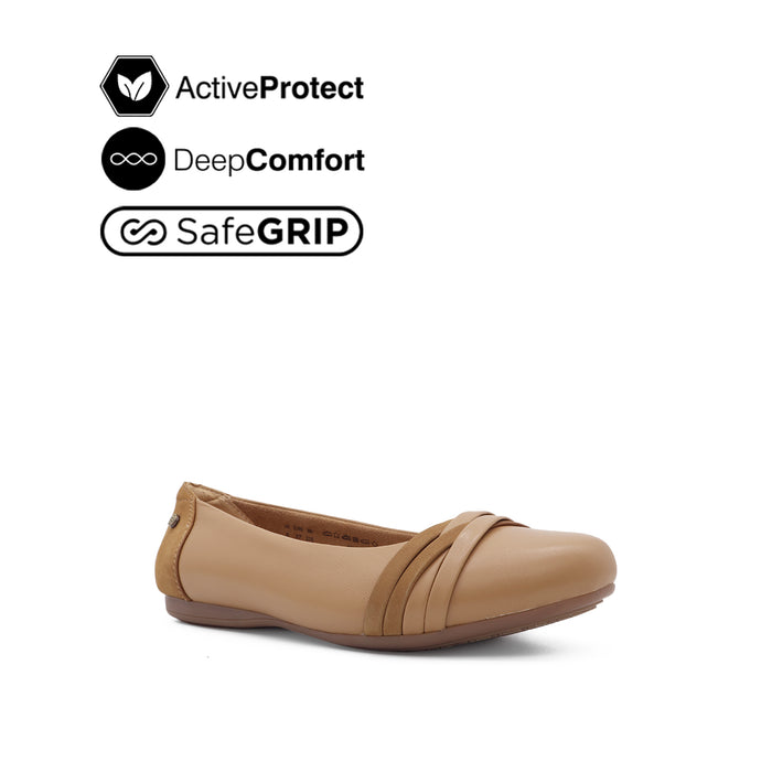 Georgie Ornament Women's Shoes - Light Tan Leather Hush Puppies Philippines
