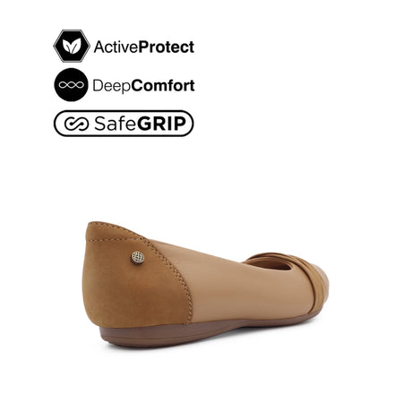 Georgie Ornament Women's Shoes - Light Tan Leather