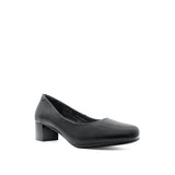 Serene Pump Women's Shoes - Black Coated Leather