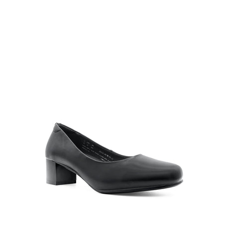Serene Pump Women's Shoes - Black Coated Leather