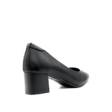 Serene Pump Women's Shoes - Black Coated Leather