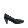 Serena Pump Women's Shoes - Black Coated Leather