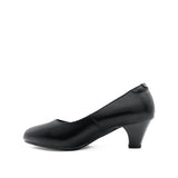 Serena Pump Women's Shoes - Black Coated Leather