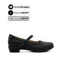 Fai Mary Jane Women's Shoes - Black Leather Waterproof