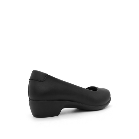 Solana Pump Women's Shoes - Black Coated Leather