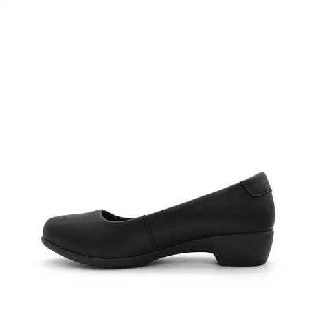 Solana Pump Women's Shoes - Black Coated Leather