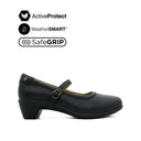 Febe Mary Jane Women's Casual Shoes - Black Leather Waterproof