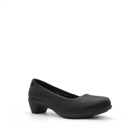 Solene Pump Women's Shoes - Black Coated Leather