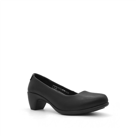 Soleil Pump Women's Shoes - Black Coated Leather