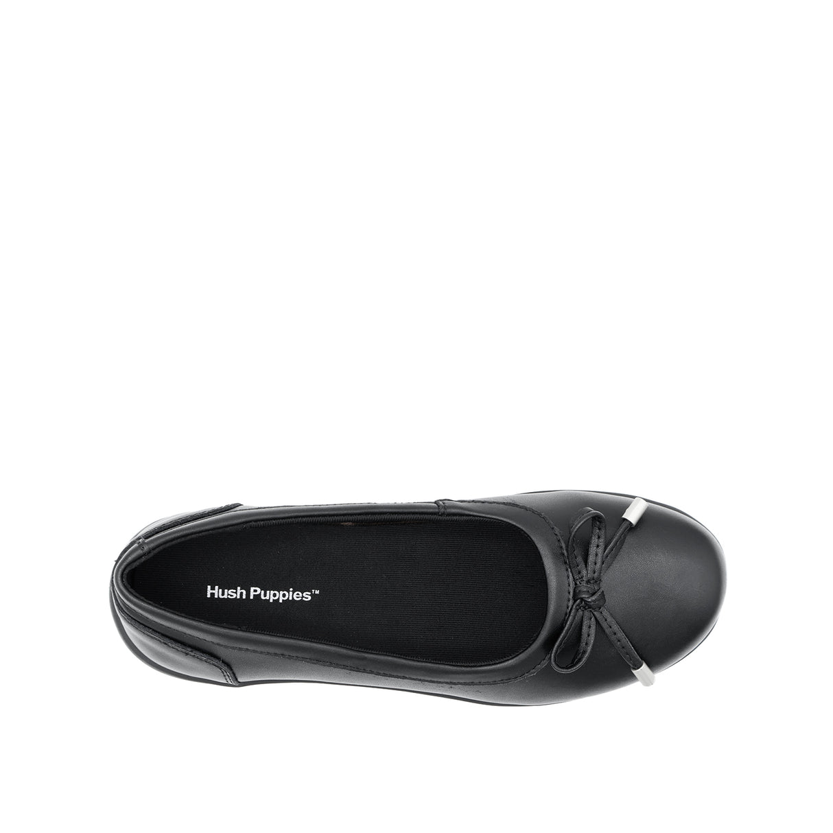 Stacey Bow Women's Shoes - Black Coated Leather