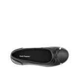 Stacey Bow Women's Shoes - Black Coated Leather