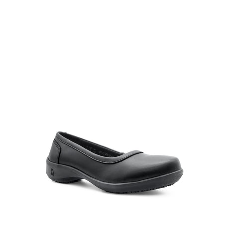 Stacey Slip On Women's Shoes - Black Coated Leather