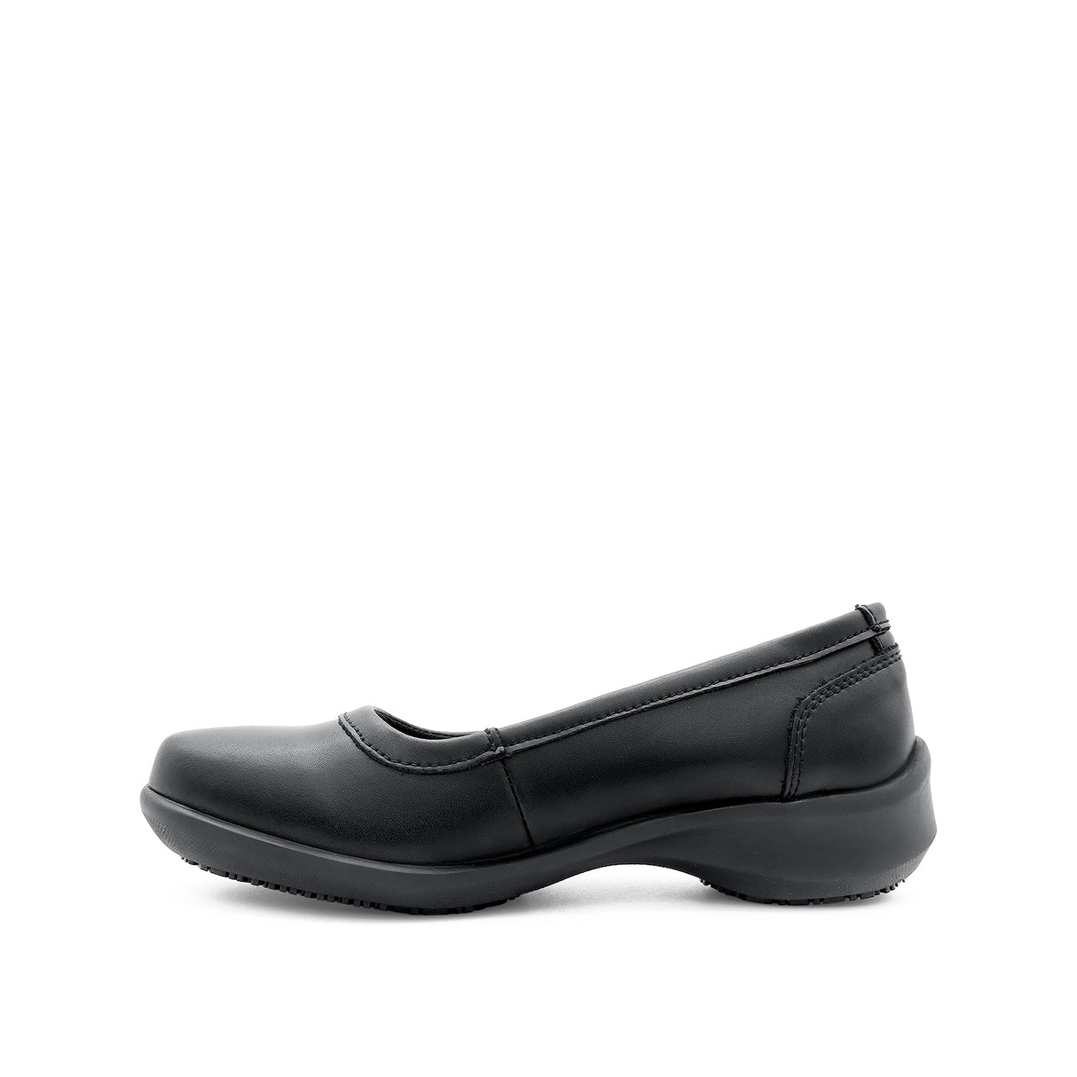 Stacey Slip On Women's Shoes - Black Coated Leather